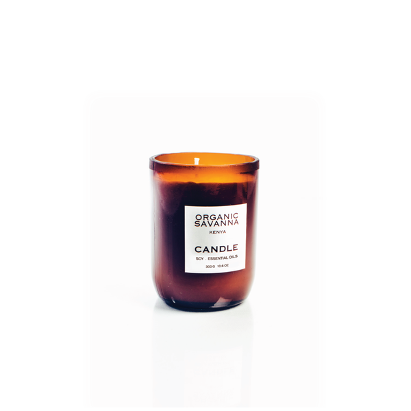 Soy East African Cedar Oil Candle from Upcycled Glass (200g)